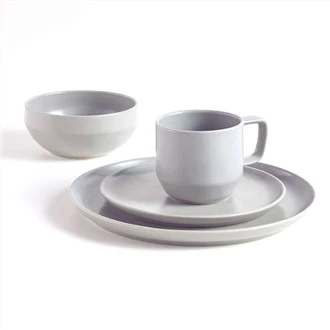 Service de table en céramique émaillée de couleur